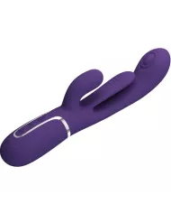 PRETTY LOVE - SHANIA TRIPLE RABBIT VIBRATEUR MULTIFONCTION VIOLET PRETTY LOVE - SHANIA TRIPLE RABBIT VIBRATEUR MULTIFONCTION VIOLET