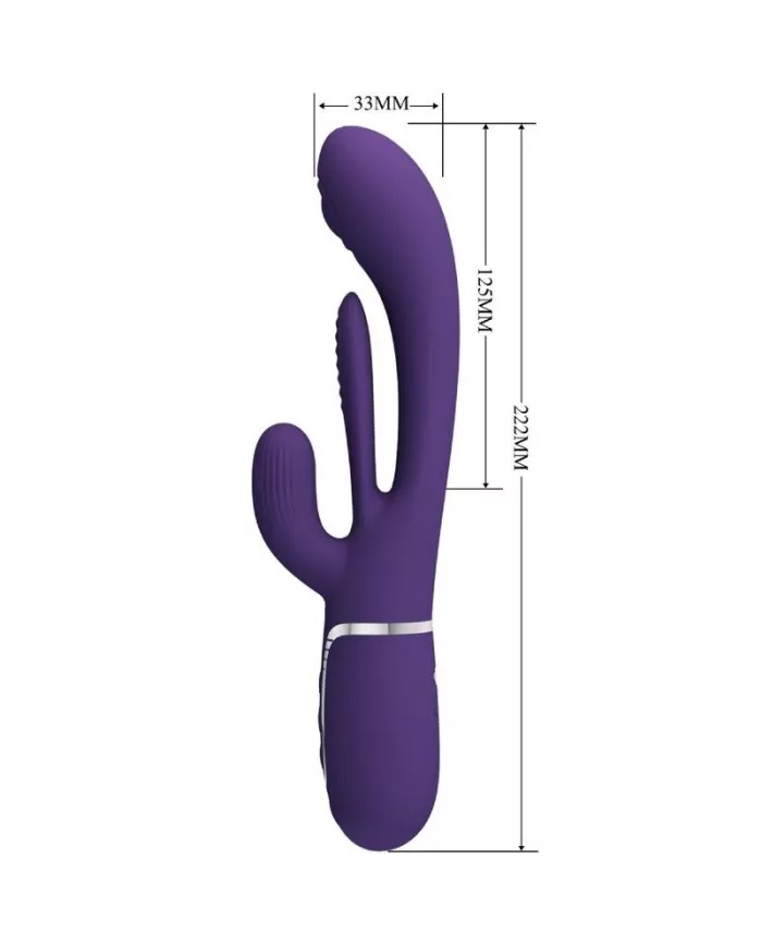 PRETTY LOVE - SHANIA TRIPLE RABBIT VIBRATEUR MULTIFONCTION VIOLET PRETTY LOVE - SHANIA TRIPLE RABBIT VIBRATEUR MULTIFONCTION VIOLET