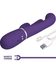 PRETTY LOVE - SHANIA TRIPLE RABBIT VIBRATEUR MULTIFONCTION VIOLET PRETTY LOVE - SHANIA TRIPLE RABBIT VIBRATEUR MULTIFONCTION VIOLET