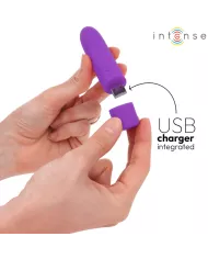INTENSE - SYMONE BULLET VIBRANT RECHARGEABLE USB 8 VIBRATIONS VIOLET 10 X 2,2 CM INTENSE - SYMONE BULLET VIBRANT RECHARGEABLE USB 8 VIBRATIONS VIOLET 10 X 2,2 CM