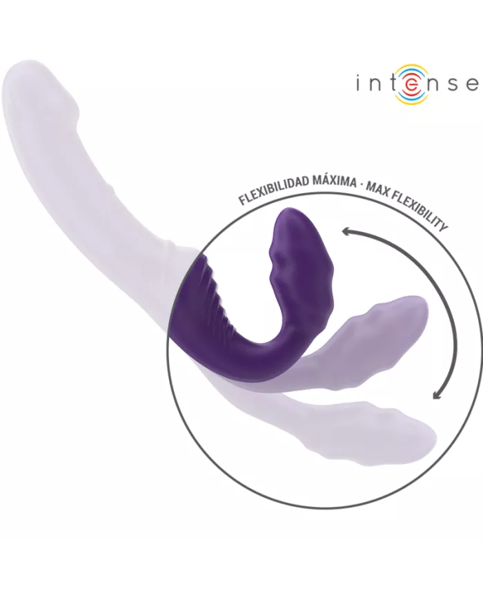 INTENSE - JILL DOUBLE VIBRATEUR 20 CM VIOLET TÉLÉCOMMANDE