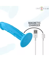 INTENSE - PHOEBE VIBRATEUR RÉALISTE 10 VIBRATIONS TÉLÉCOMMANDE BLEU