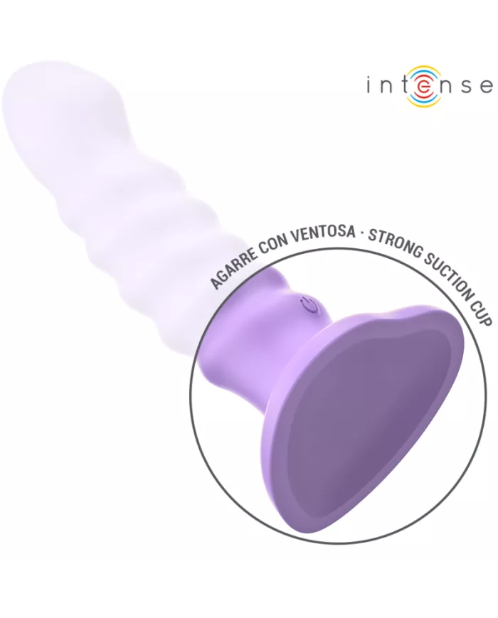 INTENSE - BRENDA VIBRATEUR TAILLE M DESIGN SPIRALE 10 VIBRATIONS VIOLET TÉLÉCOMMANDE