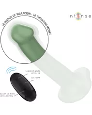 INTENSE - BECCA VIBRATEUR AVEC VENTOUSE 10 VIBRATIONS TÉLÉCOMMANDE VERTE