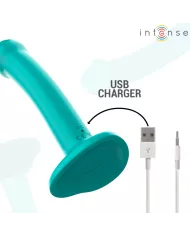 INTENSE - KATIE VIBRATEUR AVEC VENTOUSE 10 VIBRATIONS TÉLÉCOMMANDE BLEUE