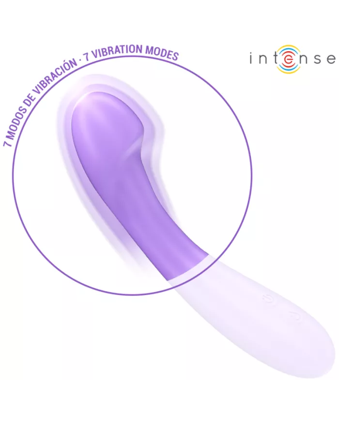 INTENSE - BECKY VIBRATEUR 19 CM CHAUFFANT 7 VIBRATIONS VIOLET INTENSE - BECKY VIBRATEUR 19 CM CHAUFFANT 7 VIBRATIONS VIOLET