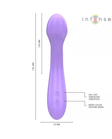 INTENSE - BECKY VIBRATEUR 19 CM CHAUFFANT 7 VIBRATIONS VIOLET
