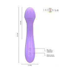 INTENSE - BECKY VIBRATEUR 19 CM CHAUFFANT 7 VIBRATIONS VIOLET INTENSE - BECKY VIBRATEUR 19 CM CHAUFFANT 7 VIBRATIONS VIOLET