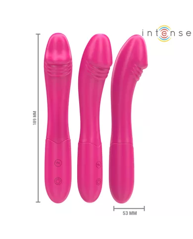 INTENSE - BELINDA VIBRATEUR 19 CM FLEXIBLE 10 VIBRATIONS ROSE