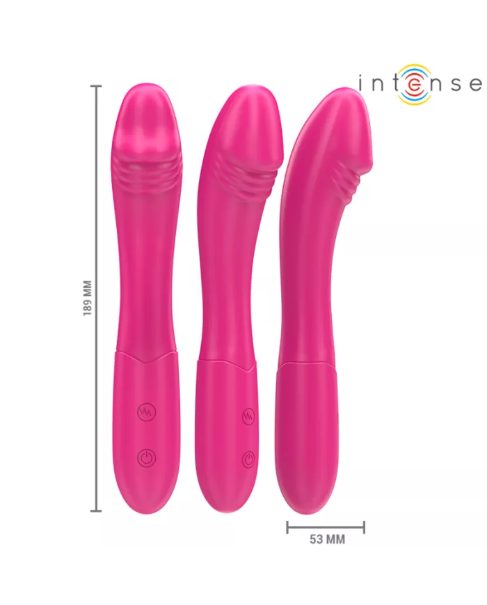 INTENSE - BELINDA VIBRATEUR 19 CM FLEXIBLE 10 VIBRATIONS ROSE INTENSE - BELINDA VIBRATEUR 19 CM FLEXIBLE 10 VIBRATIONS ROSE