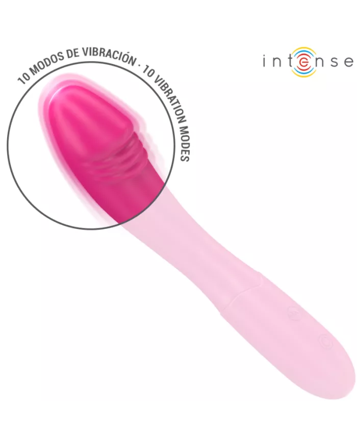 INTENSE - BELINDA VIBRATEUR 19 CM FLEXIBLE 10 VIBRATIONS ROSE INTENSE - BELINDA VIBRATEUR 19 CM FLEXIBLE 10 VIBRATIONS ROSE