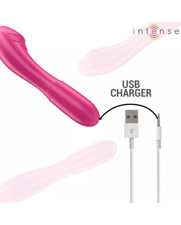 INTENSE - BELINDA VIBRATEUR 19 CM FLEXIBLE 10 VIBRATIONS ROSE INTENSE - BELINDA VIBRATEUR 19 CM FLEXIBLE 10 VIBRATIONS ROSE