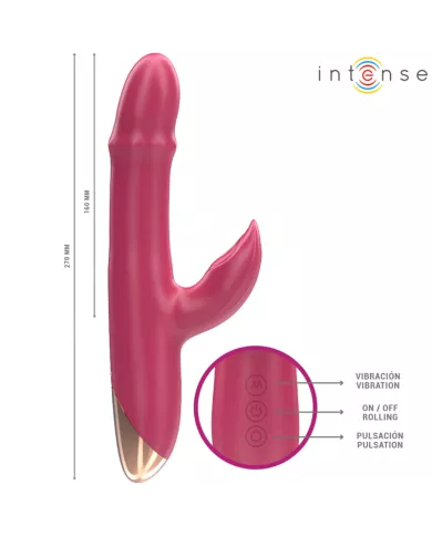 INTENSE - CHLOE VIBRATEUR MULTIFONCTION 3 EN 1 ROUGE
