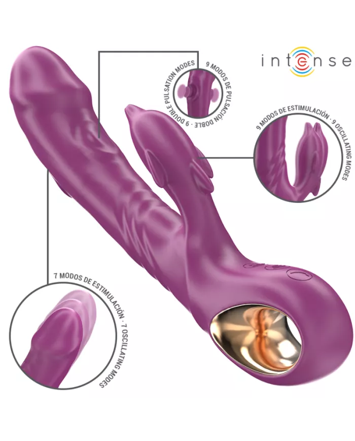 INTENSE - HALLE VIBRATEUR MULTIFONCTION AVEC LANGUE STIMULANTE DAUPHIN VIOLET INTENSE - HALLE VIBRATEUR MULTIFONCTION AVEC LANGUE STIMULANTE DAUPHIN VIOLET