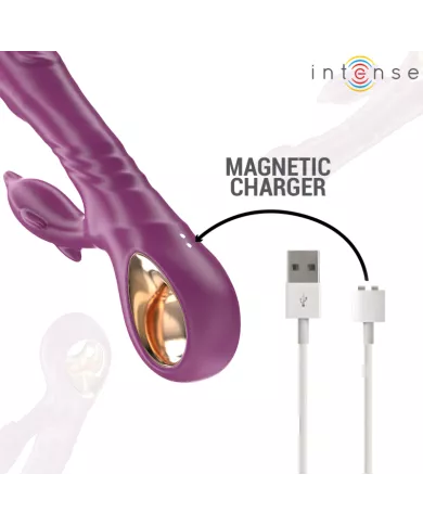 INTENSE - HALLE VIBRATEUR MULTIFONCTION AVEC LANGUE STIMULANTE DAUPHIN VIOLET