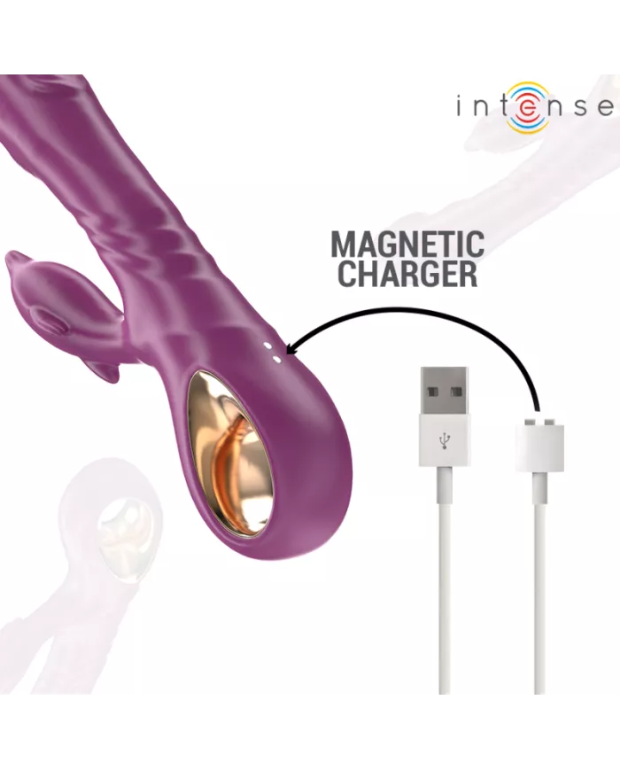 INTENSE - HALLE VIBRATEUR MULTIFONCTION AVEC LANGUE STIMULANTE DAUPHIN VIOLET INTENSE - HALLE VIBRATEUR MULTIFONCTION AVEC LANGUE STIMULANTE DAUPHIN VIOLET