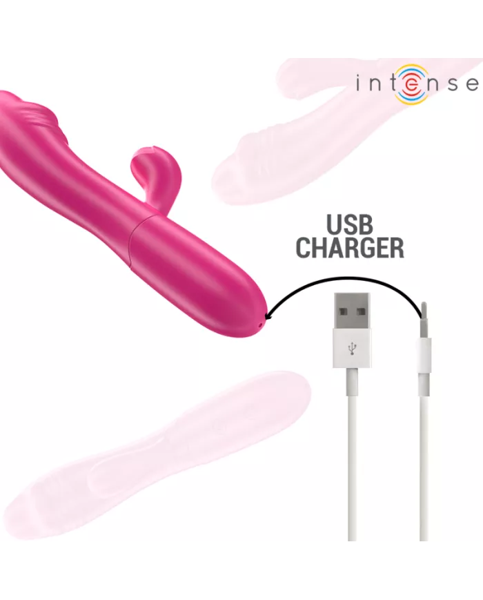 INTENSE - IVY VIBRATEUR FLEXIBLE 10 VIBRATIONS AVEC LANGUE STIMULANTE ROSE INTENSE - IVY VIBRATEUR FLEXIBLE 10 VIBRATIONS AVEC LANGUE STIMULANTE ROSE