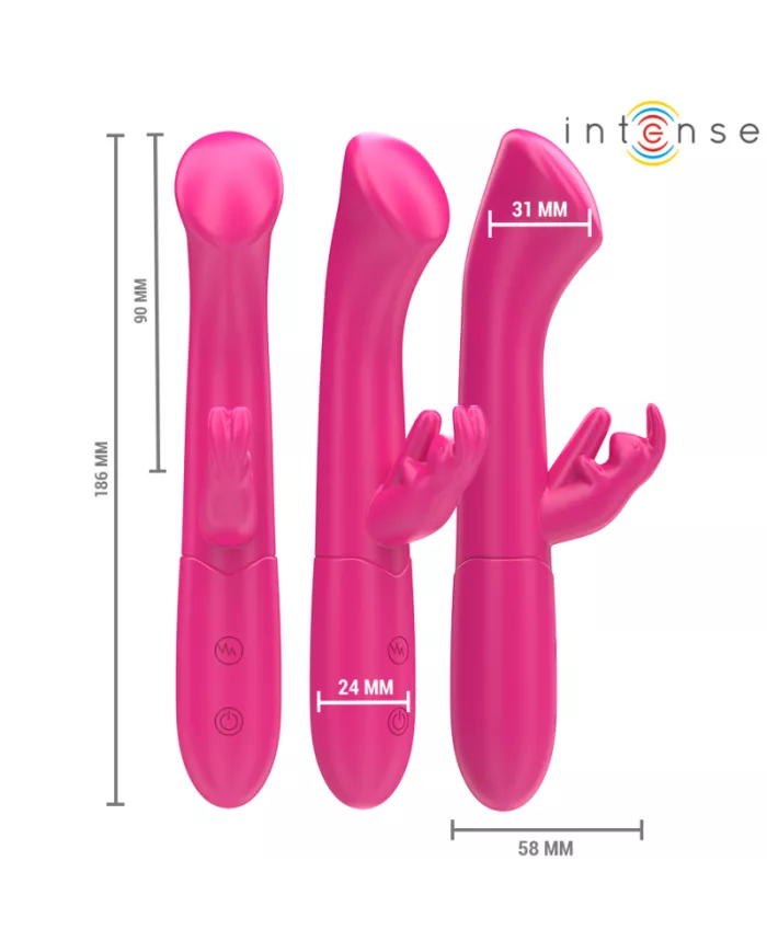 INTENSE - JULIETA VIBRATEUR RABBIT 18,6 CM 10 VIBRATIONS ROSE INTENSE - JULIETA VIBRATEUR RABBIT 18,6 CM 10 VIBRATIONS ROSE