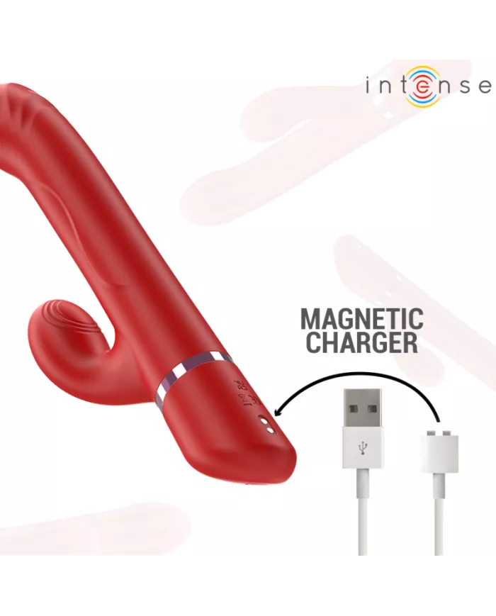 INTENSE - LELE VIBRATEUR MULTIFONCTION ROTATIF & OSCILLANT & STIMULANT ROUGE INTENSE - LELE VIBRATEUR MULTIFONCTION ROTATIF & OSCILLANT & STIMULANT ROUGE