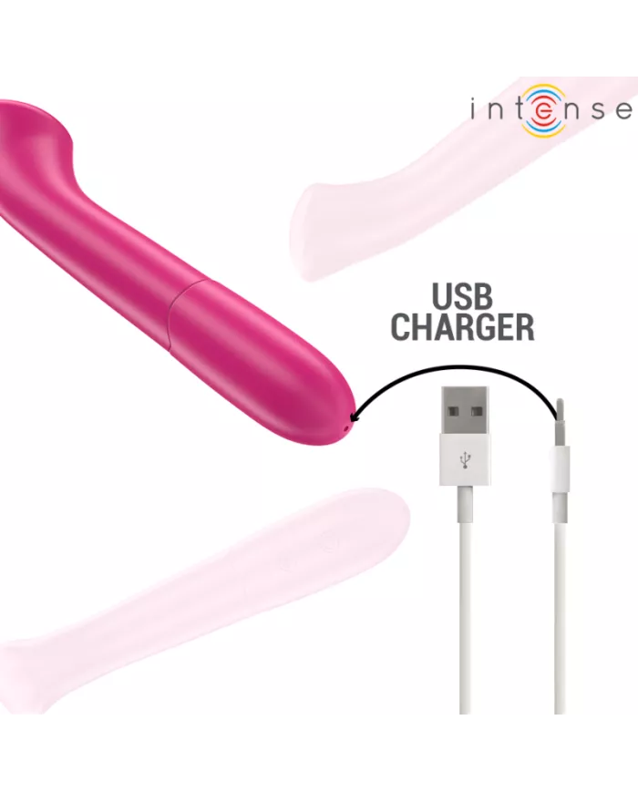 INTENSE - PATY VIBRATEUR 19 CM FLEXIBLE 10 VIBRATIONS MODÈLE 2 ROSE INTENSE - PATY VIBRATEUR 19 CM FLEXIBLE 10 VIBRATIONS MODÈLE 2 ROSE