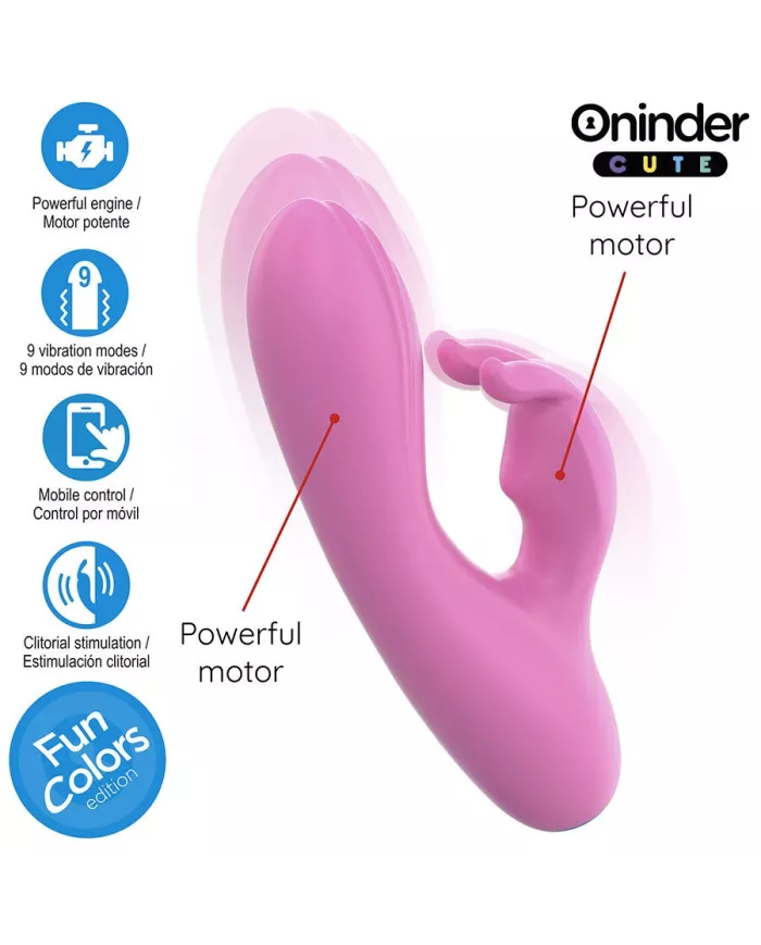 ONINDER CUTE - LOVE BUNNY VIBRATEUR POINT G CLITORIS - APPLICATION GRATUITE MONDIALE