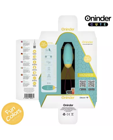 ONINDER CUTE - ŒUF VIBRO-ROTATIF EN SILICONE AVEC PIERRE PRÉCIEUSE - APPLICATION GRATUITE DANS LE MONDE ENTIER