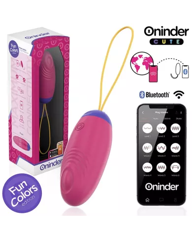 ONINDER CUTE - ŒUF EN SILICONE À VIBRATION ET À ONDE AMOUREUX - APPLICATION GRATUITE DANS LE MONDE ENTIER