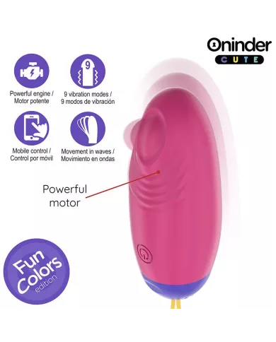 ONINDER CUTE - ŒUF EN SILICONE À VIBRATION ET À ONDE AMOUREUX - APPLICATION GRATUITE DANS LE MONDE ENTIER