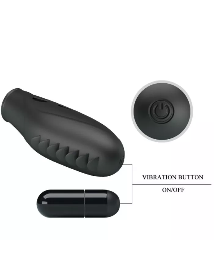 PRETTY LOVE - VIBRATEUR DOIGT EN SILICONE GILO NOIR PRETTY LOVE - VIBRATEUR DOIGT EN SILICONE GILO NOIR