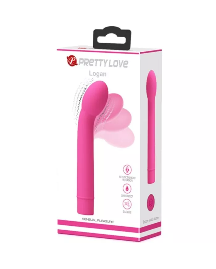 PRETTY LOVE - VIBRATEUR POINT G LOGAN 10 VIBRATIONS ROSE PRETTY LOVE - VIBRATEUR POINT G LOGAN 10 VIBRATIONS ROSE