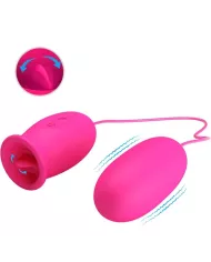 PRETTY LOVE - OEUF VIBRANT DAISY + LANGUE STIMULANTE CLITORIS ROSE