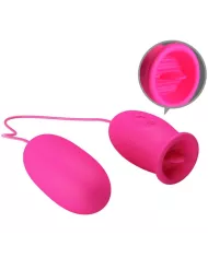 PRETTY LOVE - OEUF VIBRANT DAISY + LANGUE STIMULANTE CLITORIS ROSE