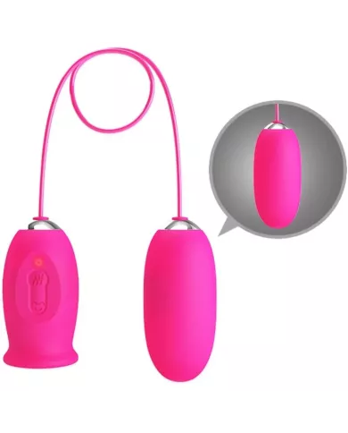 PRETTY LOVE - OEUF VIBRANT DAISY + LANGUE STIMULANTE CLITORIS ROSE