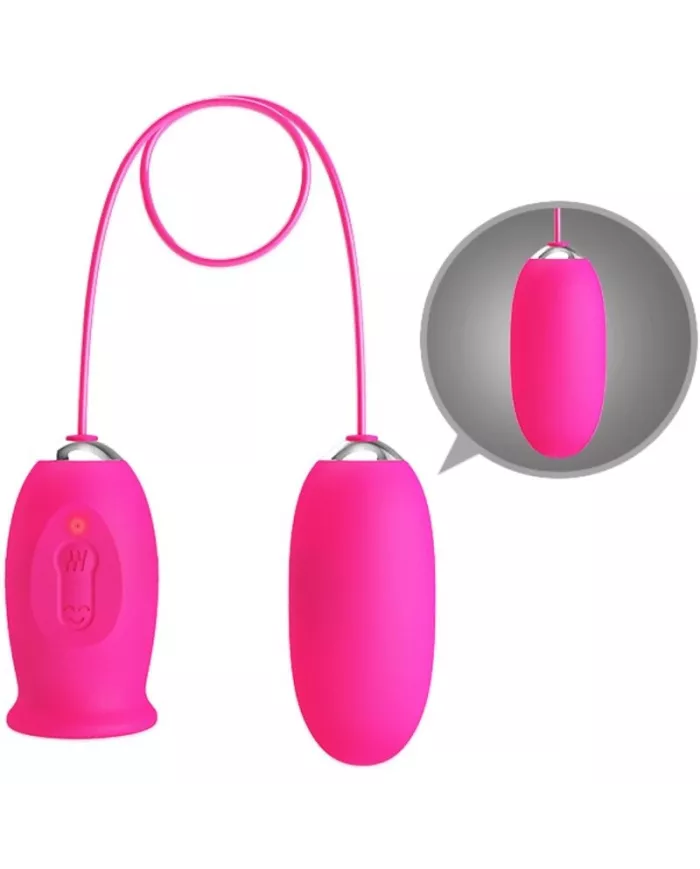PRETTY LOVE - OEUF VIBRANT DAISY + LANGUE STIMULANTE CLITORIS ROSE