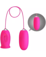 PRETTY LOVE - OEUF VIBRANT DAISY + LANGUE STIMULANTE CLITORIS ROSE