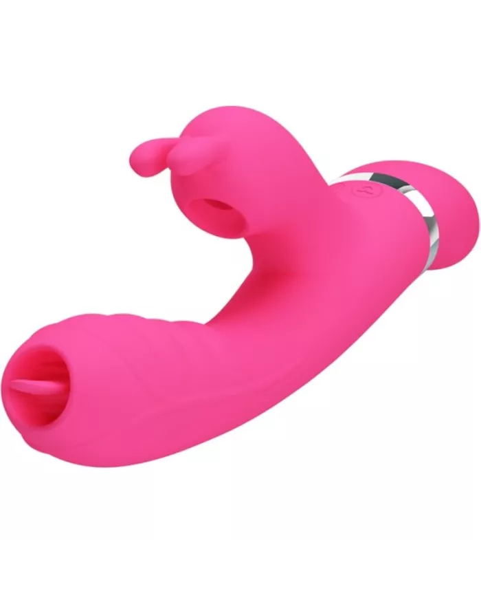 PRETTY LOVE - VIBRATEUR LAPIN MULTIFONCTION PHOENIX ROSE