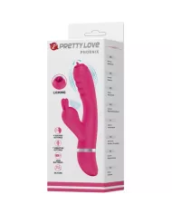 PRETTY LOVE - VIBRATEUR LAPIN MULTIFONCTION PHOENIX ROSE