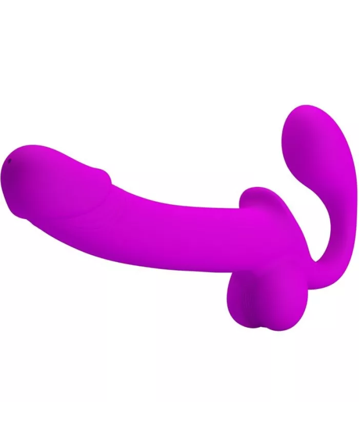 PRETTY LOVE - STIMULATEUR DOUBLE STRAP-ON KELPIE VIOLET PRETTY LOVE - STIMULATEUR DOUBLE STRAP-ON KELPIE VIOLET