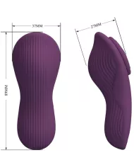 PRETTY LOVE - MANE LAY ON MASSEUR DE CLITORIS 10 VIBRATIONS TÉLÉCOMMANDE VIOLET PRETTY LOVE - MANE LAY ON MASSEUR DE CLITORIS 10 VIBRATIONS TÉLÉCOMMANDE VIOLET