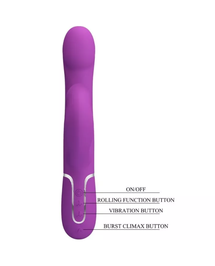 PRETTY LOVE - VIBRATEUR ET STIMULATEUR MULTIFONCTION 4 EN 1 VIOLET PRETTY LOVE - VIBRATEUR ET STIMULATEUR MULTIFONCTION 4 EN 1 VIOLET