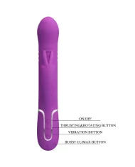 PRETTY LOVE - VIBRATEUR LAPIN MULTIFONCTION COALE 4 EN 1 VIOLET PRETTY LOVE - VIBRATEUR LAPIN MULTIFONCTION COALE 4 EN 1 VIOLET