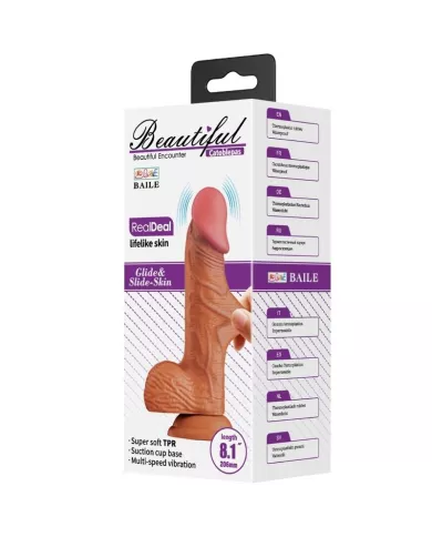 BAILE - CATOBLEPAS VIBRATEUR RÉALISTE 20,6 CM FLESH TÉLÉCOMMANDE