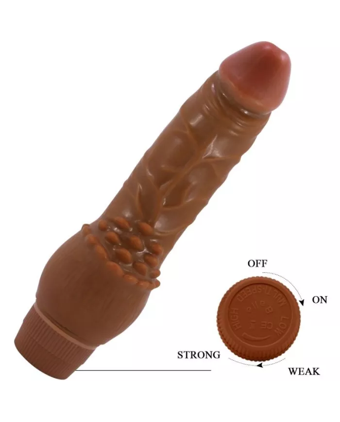 BAILE - VIBRATEUR RÉALISTE BARBARA 19,5 CM MULÂTRE BAILE - VIBRATEUR RÉALISTE BARBARA 19,5 CM MULÂTRE