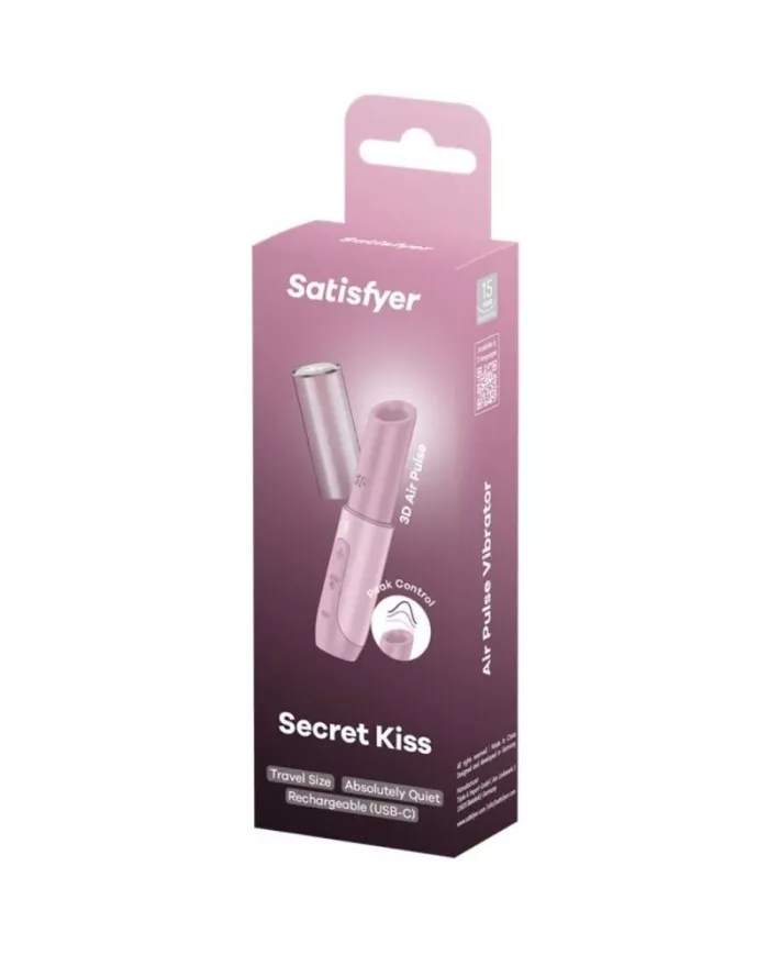 SATISFYER - STIMULATEUR DE CLITORIS SECRET KISS WAVE ROSE