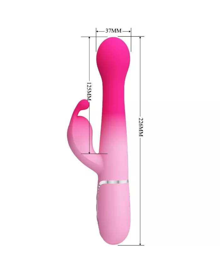 PRETTY LOVE - VIBRATEUR LAPIN MULTIFONCTION 3 EN 1 DEJON ROSE PRETTY LOVE - VIBRATEUR LAPIN MULTIFONCTION 3 EN 1 DEJON ROSE