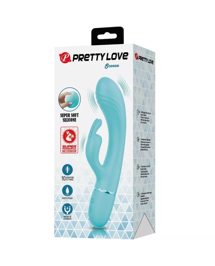 PRETTY LOVE - VIBRATEUR SCOCCO LAPIN TURQUOISE PRETTY LOVE - VIBRATEUR SCOCCO LAPIN TURQUOISE