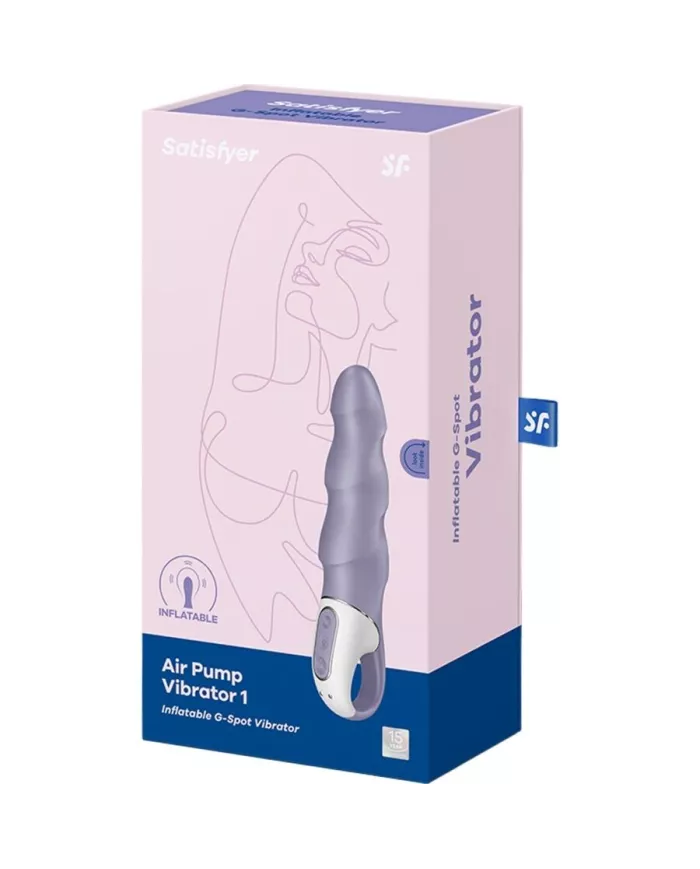 SATISFYER - VIBRATEUR À POMPE À AIR 1 VIBRATEUR GONFLABLE POUR POINT G VIOLET SATISFYER - VIBRATEUR À POMPE À AIR 1 VIBRATEUR GONFLABLE POUR POINT G VIOLET