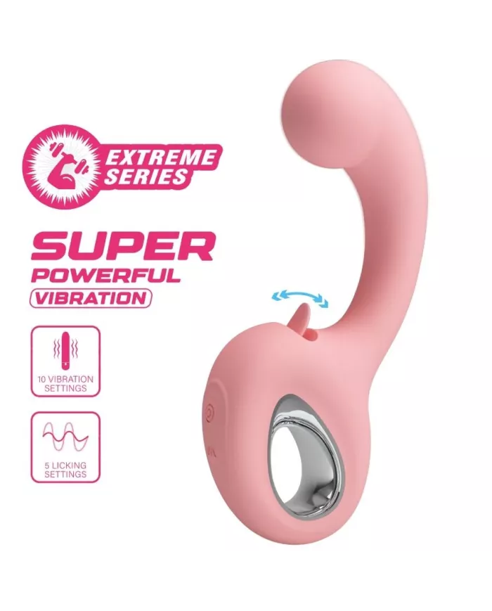 PRETTY LOVE - VIBRATEUR POINT G + STIMULATEUR DE CLITORIS ERYNNYES 10 VIBRATIONS ROSE PRETTY LOVE - VIBRATEUR POINT G + STIMULATEUR DE CLITORIS ERYNNYES 10 VIBRATIONS ROSE