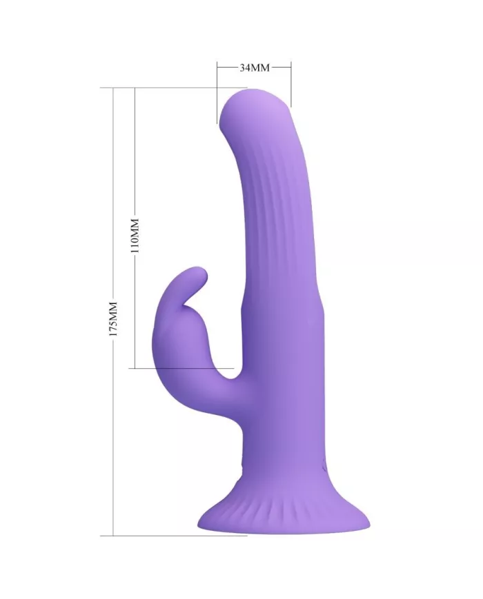 PRETTY LOVE - VIBRATEUR LAPIN KILLMOULIS 12 MODES DE VIBRATION VIOLET