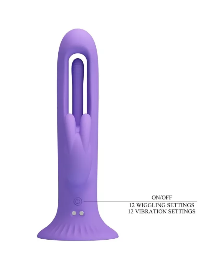PRETTY LOVE - VIBRATEUR LAPIN KILLMOULIS 12 MODES DE VIBRATION VIOLET